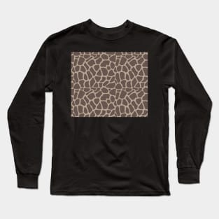 Modern Animal Skin Pattern Giraffe Long Sleeve T-Shirt